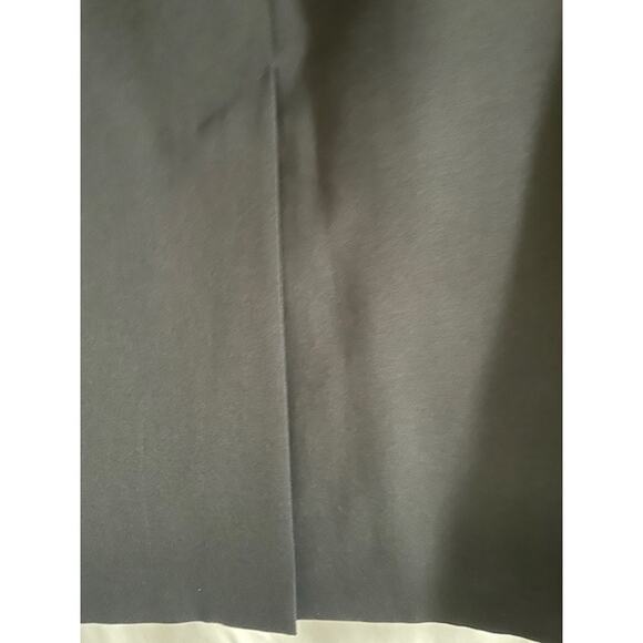 Escada Black Wool Gabardine Straight Skirt Germany Size 44/US 14 Classic Pockets - Picture 7 of 8